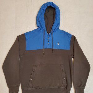 Volcom Men's Quarter Button Hoodie w/ Satin Top Quarter